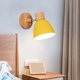 thumbnail image 5 of Aplique LED, lámpara decorativa de fondo, personalizable, moderna, para dormitorio, sala de estar, ajustable, de metal, base de madera, luz cálida, para oficina, 2 niveles,Wsvlmg, 5 of 9