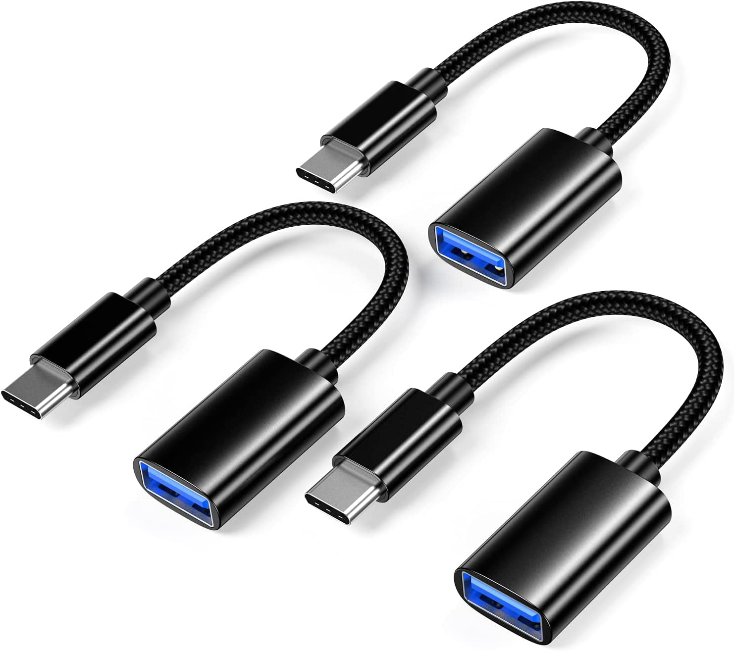 USB C to USB 3.0 Adapter [3 Pack],USBC to USB Adapter,USB TypeC to USB,Thunderbolt 3 to USB