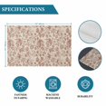 thumbnail image 6 of Brown Flowers Placemats Set of 4, Vintage Farmhouse Floral Leaves Vines Placemats for Dining Table, Place Mats for Kitchen Tabletop, Waterproof Wipeable Dining Table Mats Set, 6 of 9