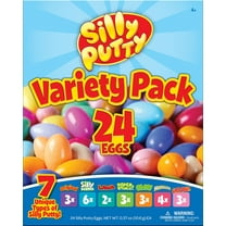 Crayola Silly Putty Unisex 7 Unique Types Stress Ball Variety Pack Multicolor (24 Piece)