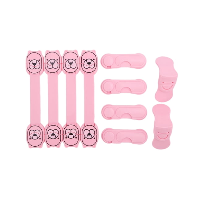 Bearachild Juego de cerradura a prueba de bebés para el hogar, armario para sala de estar, dormitorio, armario, juego de cerraduras de seguridad Cadenas y protecciones para puertas de seguridad
