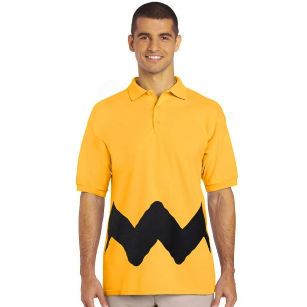 to Strædet thong skrot Peanuts Charlie Brown Costume Polo Shirt - Walmart.com