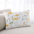 thumbnail image 2 of Yellow Daisy Floral Throw Pillow Cover 20 x 30 Inch Decorative Pillow Cover Spring Rustic Botanical Flowers Lumbar Pillowcase Seasonal Rectangle Cushion Case for Couch Sofa Bed Living Room, 2 of 7