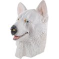 thumbnail image 3 of KAKOWELY Máscara de látex para perro de Halloween, ideal para carnaval, broma, disfraz divertido, accesorios de cosplay (blanco), 3 of 4