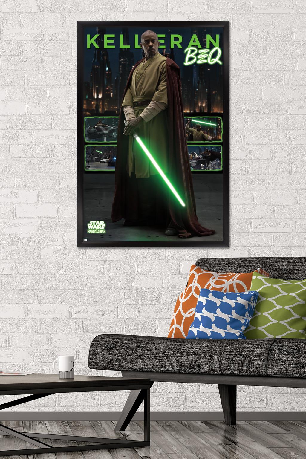 Star Wars: The Mandalorian Season 3 - Kelleran Beq Wall Poster, 22.375" x 34" Framed