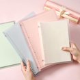 thumbnail image 3 of Transparent A5 Refillable Notebook 20 Rings/Holes Loose Leaf Binder Flexible Waterproof PP Cover 30 Sheets Ruled Lined Paper Refillable Binder for Office Home School Students Supplies Loose le, 3 of 8