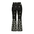 thumbnail image 5 of DISNIMO Christmas Snow Girls Bell Bottom Pants Fall Flare Bootcut Leggings 11-12 Flare Leggings with Pockets for Girls Flare Leggings Bell Bottoms Kids High Waist Bell Bottoms, 5 of 7