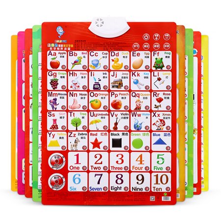 Ashata tableau mural interactif de l'alphabet Affiche de l'alphabet anglais pour enfants