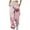 Pink, variant on Fashion Clearance!Tejiojio Womens Sweatpants with Pockets Clearance Women's Petite Printing Pocket Elastic Waist Trousers Long Straight Pants