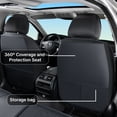 thumbnail image 4 of Wartlyen Car Seat Covers，Front and Rear, Fits HONDA HR-V 2023-2026, Black & Gray 5 Pieces, 4 of 9