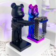thumbnail image 3 of Trendy Watch Display Stand, Electroplating Cartoon Bear, Animal Resin Ornaments, Jewelry Storage Rack, Watch Holder Figure Stand, 3 of 5