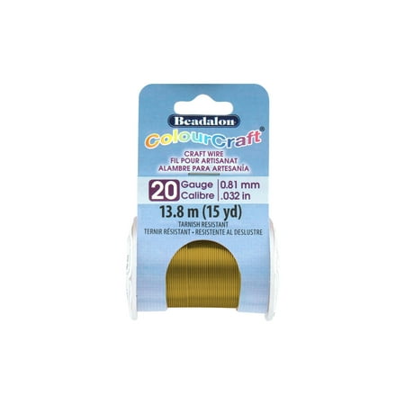 Beadalon ColourCraft Wire TR 20ga VntgBrnz 15yd