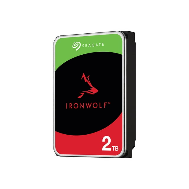 Seagate IronWolf ST2000VN003 - Disque Dur - 2 To - Interne - 3,5 Pouces - SATA 6 Go/s - 5400 Tr/min - Mémoire Tampon : 256 Mo - avec 3 Ans de Récupération de Données Seagate Rescue