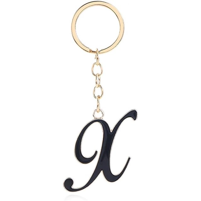 Letter Keychain,26 Letters A-Z Decorative Letter Keychain,Name Keychain for Women Girls Men Teenager Gift