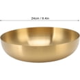 thumbnail image 2 of Gold Bowl Tazón Grande de Acero Inoxidable 304 Tazón para Mezclar Tazón para Servir de Acero Inoxidable 304 a Prueba de óxido Engrosado para Ensalada Tazón para Mezclar Alimentos, 2 of 4