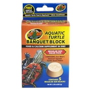 Zoo Med Aquatic Turtle Banquet Block Food and Calcium Supplement Regular 5 pack