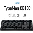 thumbnail image 1 of iKBC CD108 v2 Mechanical Keyboard with Cherry MX Brown Switch for Windows and Mac, Full Size Ergonomic Keyboard with PBT Double Shot Keycaps for Desktop, 108-Key, Black, ANSI/US, 1 of 11