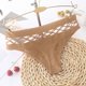 thumbnail image 5 of Gibobby Tangas de mujer Sexy Color Out Hollow Seamless Mujeres Mujeres Ropa interior sólida Bragas Lencería Bragas de mujer(Caqui,XL), 5 of 5