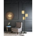 thumbnail image 2 of Cal Lighting 60W X 3 Kirkwall Metallantern Floor Lamp With Fabric Shade, 2 of 3