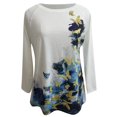 thumbnail image 4 of Pompotops T-Shirts Décontractés à Manches Longues pour Femmes Col Rond Ample, 4 of 8