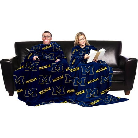 NCAA Michigan Wolverines Blanket with Sleeves
