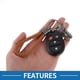 thumbnail image 4 of Llavero para Automóvil Unique Bargains Llavero Universal con Anillo para Llaves de Control Remoto para el Hogar de Cuero Aleación de Zinc Marrón 2 Pcs, 4 of 6