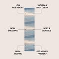thumbnail image 2 of JONATHAN Y DAZZLE 2 x 8 Runner Rug, Prism Geometric Striped - Blue/Cream/Gray, DZC101D-28, 2 of 6