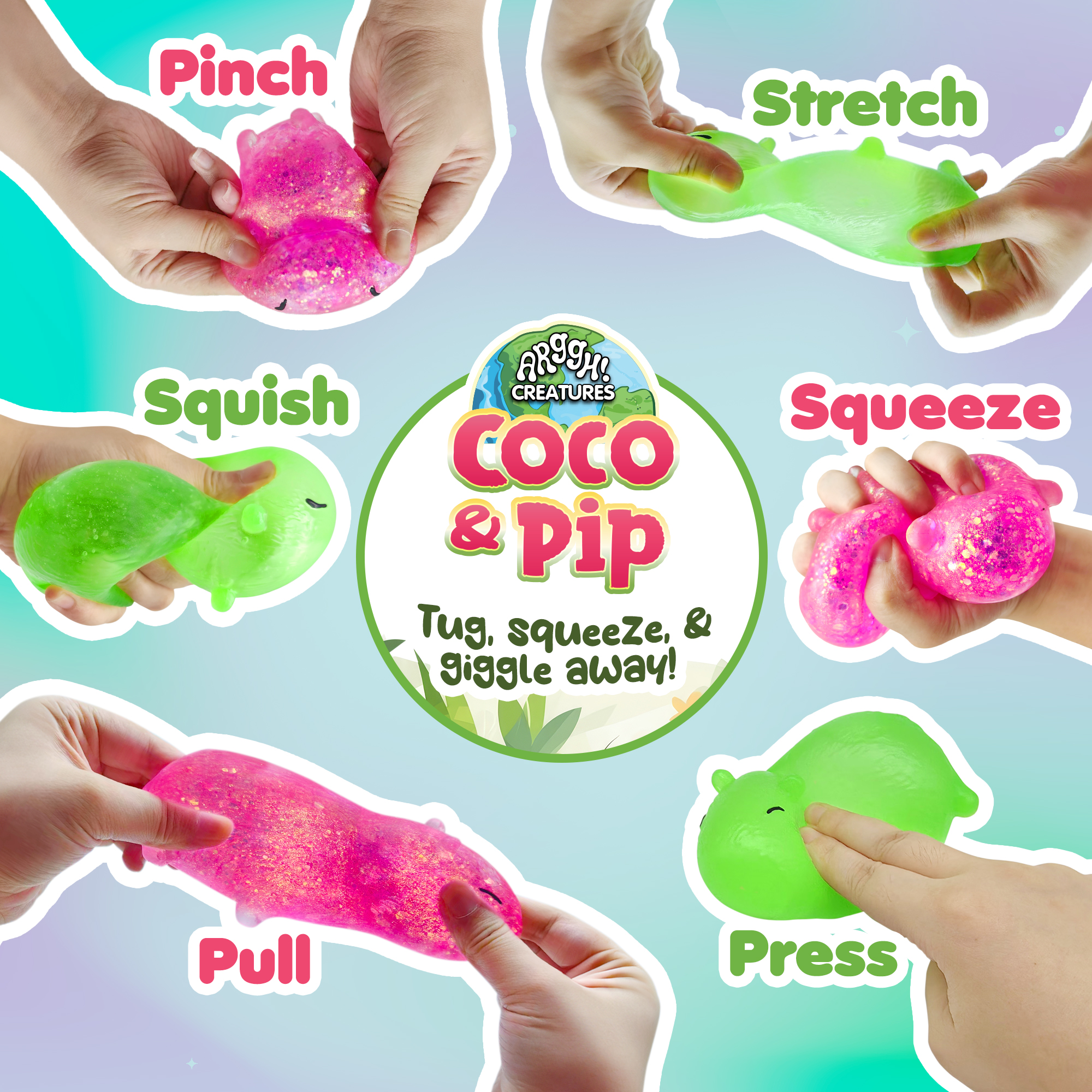Power Your Fun Capybara Squishy Stress Relief Balls (2-Pack) photo 5