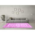 thumbnail image 3 of Ahgly Company Indoor Square Oriental Purple Traditional Area Rugs, 4' Square, 3 of 4