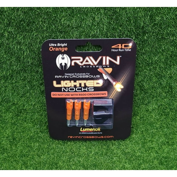 Ravin Crossbows Lighted Arrow Nock (3 Pack) Orange Lumenok R135