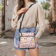 thumbnail image 5 of HELLHERO Letter Fruit Pattern Purse Satchel Sling Bag, Fashion Waterproof Crossbody Purse Spacious for Everyday Daily, 5 of 7