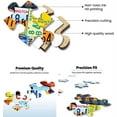 thumbnail image 4 of 500-piece Wooden Jigsaw Puzzle in car-Plate map Pattern Recommended for Adults and Children as an Intellectual DIY Game 20.5" x 15", 4 of 16