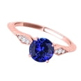 thumbnail image 3 of Aonejewelry 0.85 Ct. Ttw Diamond and Tanzanite Ring In 14K Rose Gold, 3 of 4