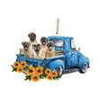 thumbnail image 1 of CEHVOM Ornements Suspendus Mignons en Forme de Chien de Voiture 3D, 1 of 2