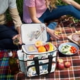 thumbnail image 5 of FORMRS Insulated Cooler Bag 24 Cans Capacity Soft Leakproof Lunch Box with Side Pockets, Dinosaur Pattern, 5 of 7