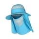 thumbnail image 3 of Sombreros de pesca con solapa de cuello desmontable, sombrero de pescador con protección solar para verano Azul claro, 3 of 9