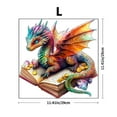 thumbnail image 2 of Rainbow Dragon Book Wooden Puzzle - 3 Sizes (S/M/L), Unique Shape Pieces, Eco-Friendly, Precision Laser Cut (Difficulty 5A), 2 of 6