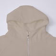 thumbnail image 4 of Hoodies For Women Womens Zip Up Cropped Sweatshirts Thumb Hole Jackets Hoodie, 4 of 5
