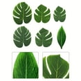 thumbnail image 4 of Boneless Monstera Leaf Hawaiian Party Monstera Green Plant Table Decoration, 4 of 6