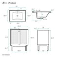 thumbnail image 6 of Swiss Madison SM-BV664-3 Classe 30" Free Standing Single Basin Vanity Set - Golden Oak /, 6 of 6