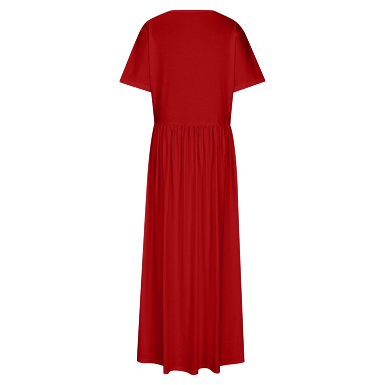 plus size red pleated dress 63 SQ {Playing For Keeps} Red Pleated A-Line Dress PLUS SIZE 1X 2X 3X