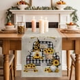 thumbnail image 2 of Table Runner 72 Inches Long for Kitchen Dining, Sunflower Dresser Scarf Farmhouse, Dining Table Decorations for Wedding/Parties, Gnomes Truck Elegant Pastoral Rustic 14 x 72 In, 2 of 8