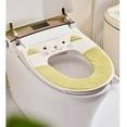 thumbnail image 5 of YgkuHd Toilet Seat Covers for Bathroom, Toilet Seat Cushion With Adhesive Buckle Cats Toilet Seat Cushion With Handle Toilet Seat Cushion Toilet Seat Ring Washable D Shapetoilet Seat Cushion (Green), 5 of 6