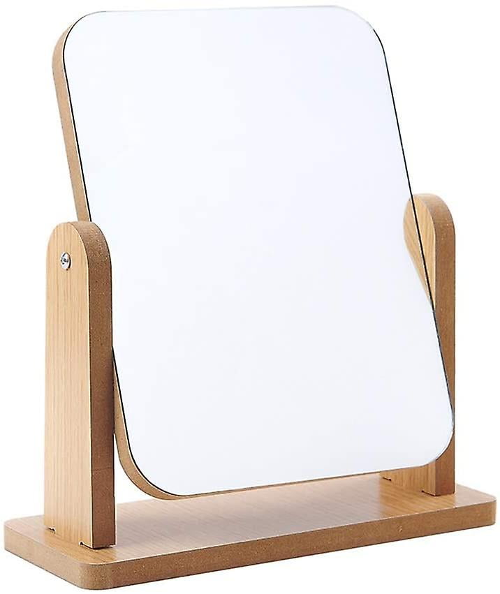 6 Inch Double-Sided Rotating Makeup Mirror - Tabletop, Magnifying & Normal, Metal Stand - View #12
