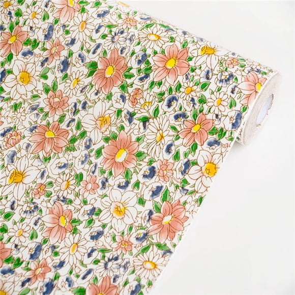 p1019-ROLL The Ocean of Bloom-1 - Self-Adhesive Wallpaper Home Decor Roll Multicolor