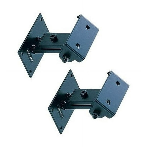 PAIR of Quik Lok Model QL-30E Professional Speaker Wall Mounts - Black Metal