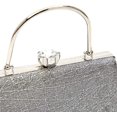 thumbnail image 5 of PIKADINGNIS Women Evening Handbag Top Handle Wedding Clutch Purse Bag Crossbody Tote Shoulder Handbags Cocktail Prom Frosted, 5 of 6
