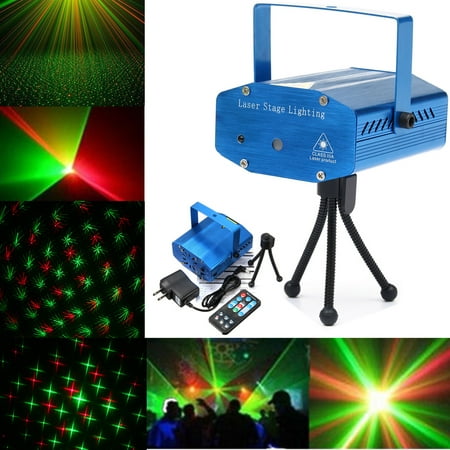 4colors Mini Auto Music Voice Control Rng Dj Disco Party Led Laser Stage Light Lamp Projector Dj Equipment Remote Control Wedding Party