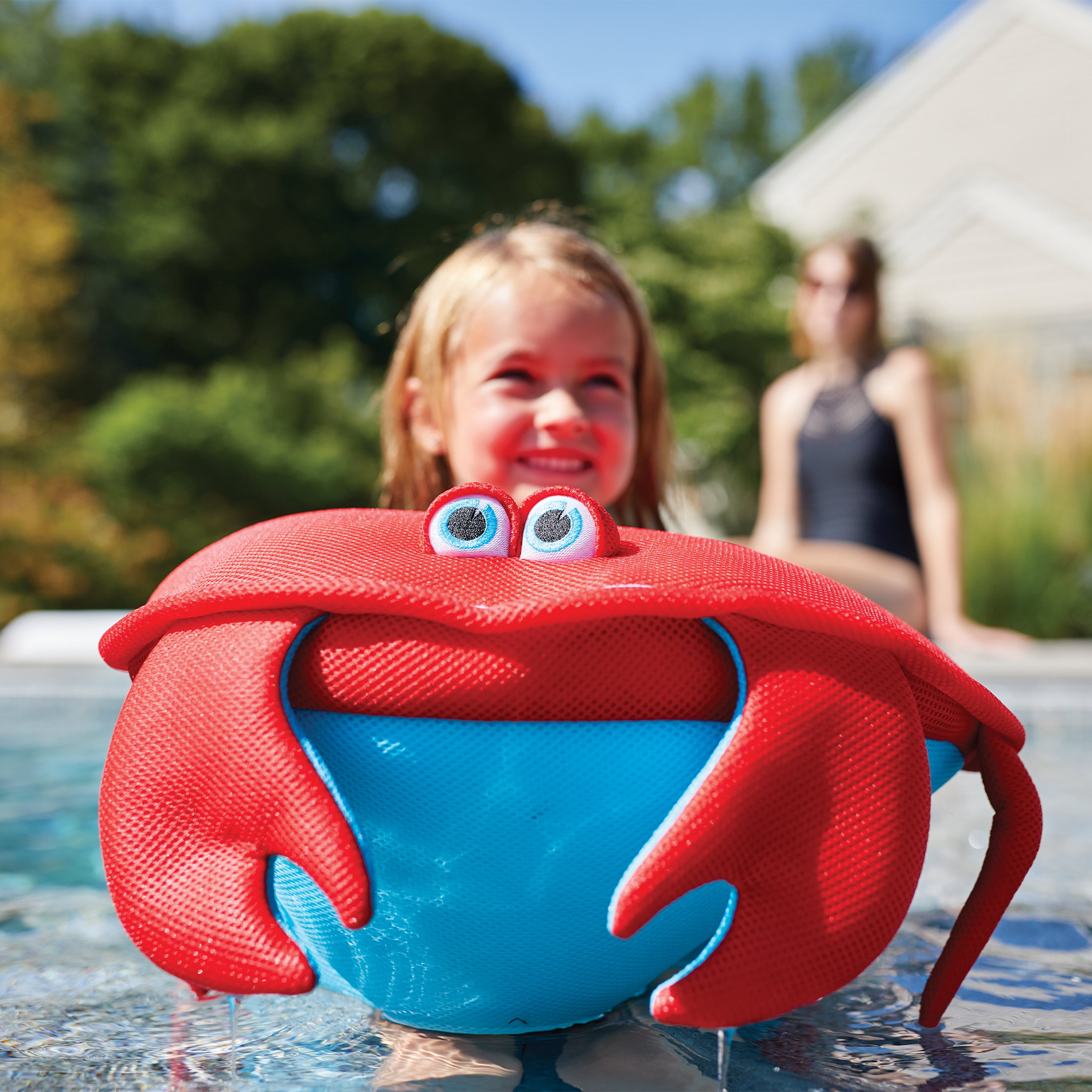 Big Joe Pool Petz, Crab Animal Small Pool Toy Float, Crab Shape Mesh