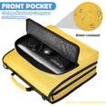thumbnail image 6 of Yellow Printed Zipper Binder with Handle&Shoulder Strap 2 inch 3 Ring 500+300 Sheet Capacity File Folder Organizer, 6 of 8